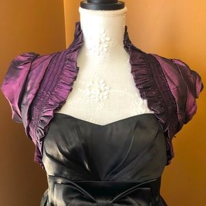 Ruffle Plum Bolero